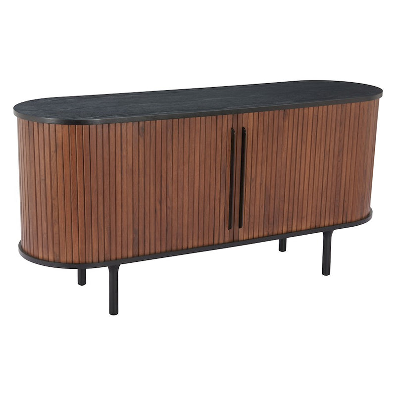 Zuo Modern Koriana Sideboard, Black/Walnut
