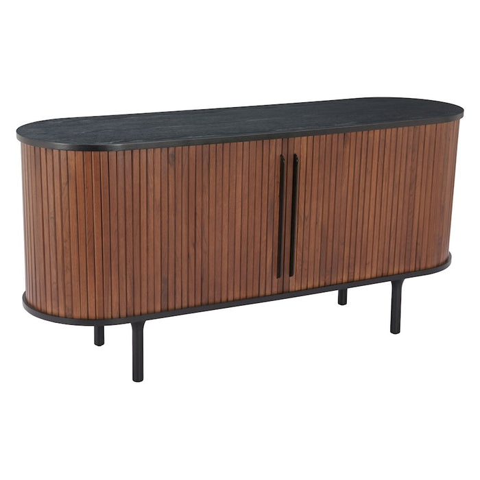 Zuo Modern Koriana Sideboard, Black/Walnut