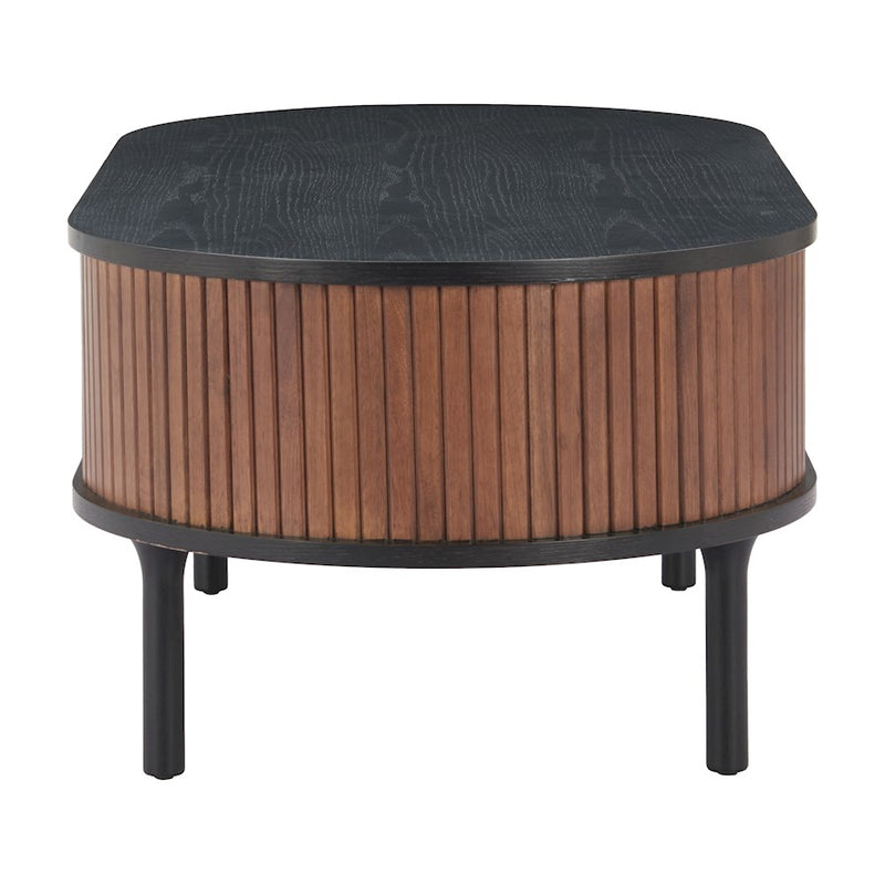 Zuo Modern Koriana Coffee Table, Black/Walnut