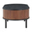 Zuo Modern Koriana Coffee Table, Black/Walnut