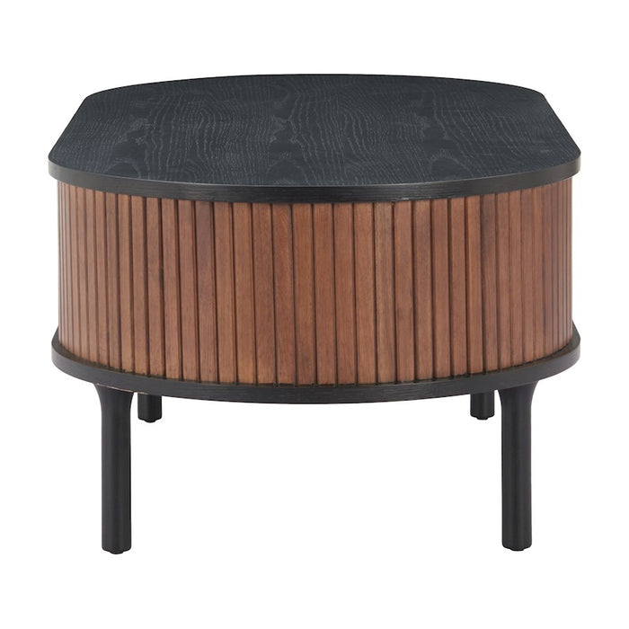 Zuo Modern Koriana Coffee Table, Black/Walnut