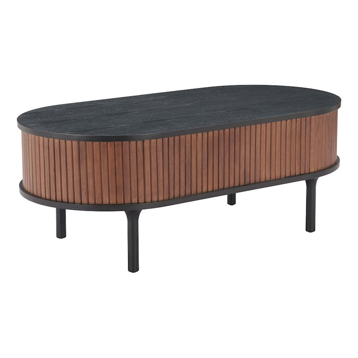 Zuo Modern Koriana Coffee Table, Black/Walnut