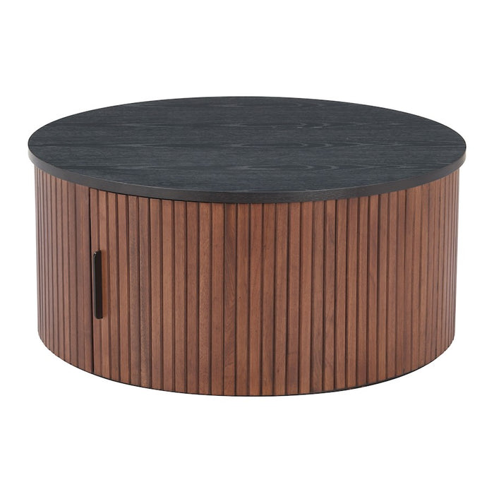 Zuo Modern Nejaus Coffee Table, Black/Walnut