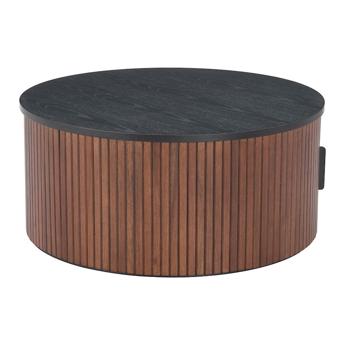 Zuo Modern Nejaus Coffee Table, Black/Walnut