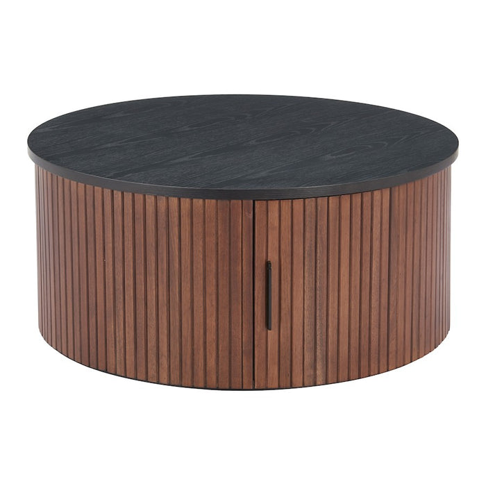 Zuo Modern Nejaus Coffee Table, Black/Walnut