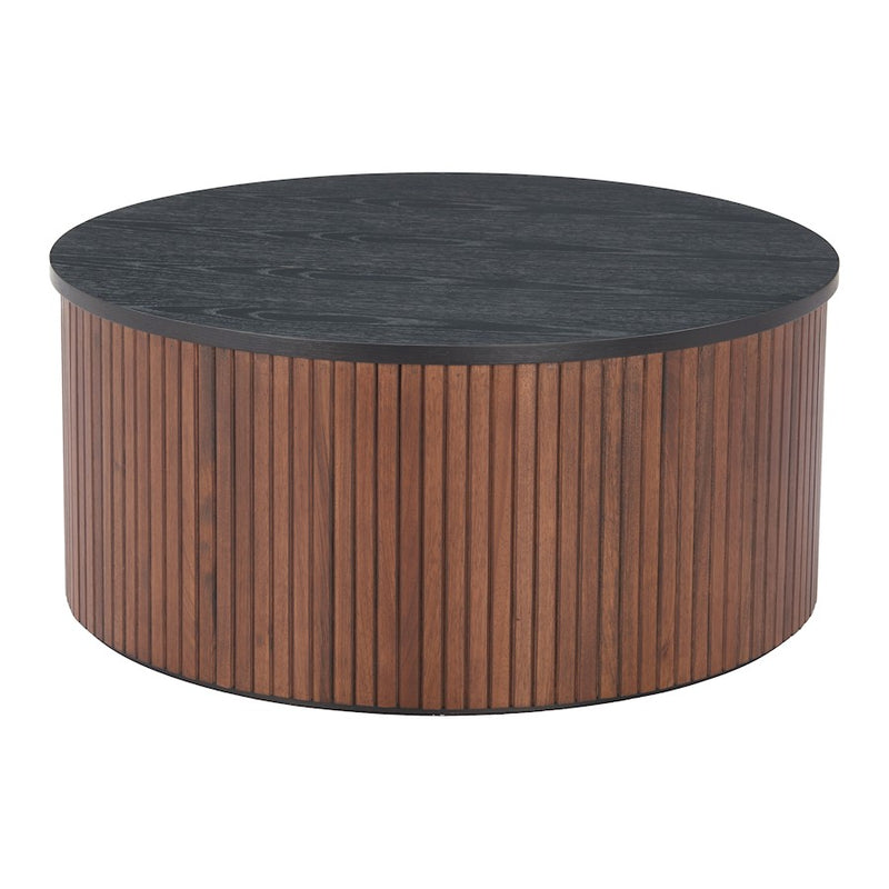 Zuo Modern Nejaus Coffee Table, Black/Walnut