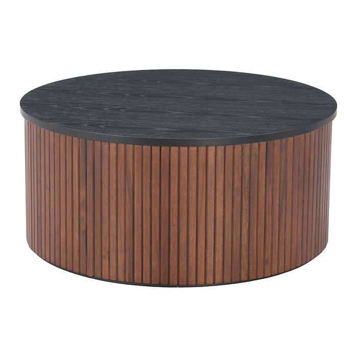 Zuo Modern Nejaus Coffee Table, Black/Walnut