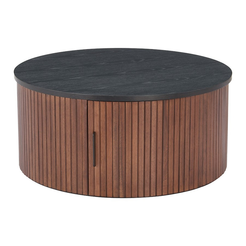 Zuo Modern Nejaus Coffee Table, Black/Walnut