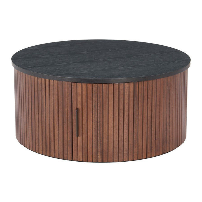 Zuo Modern Nejaus Coffee Table, Black/Walnut