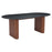 Zuo Modern Lassig Dining Table, Black/Walnut