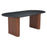 Zuo Modern Lassig Dining Table, Black/Walnut