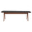 Zuo Modern Kazwali Bench, Black/Walnut
