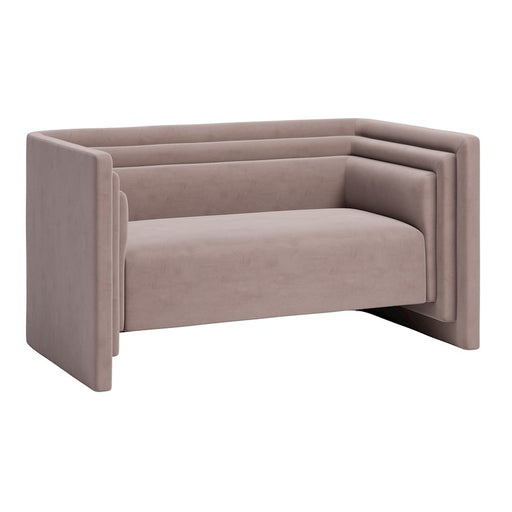 Zuo Modern Trippel Loveseat, Taupe