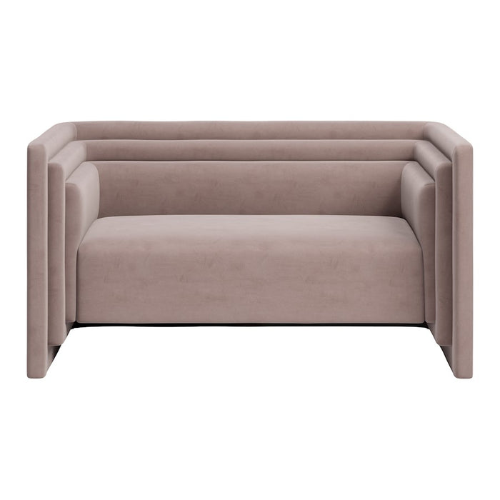 Zuo Modern Trippel Loveseat, Taupe
