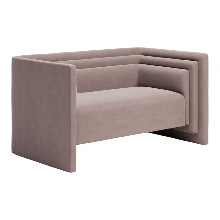 Zuo Modern Trippel Loveseat, Taupe