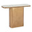 Zuo Modern Cher Console Table, White/Brass