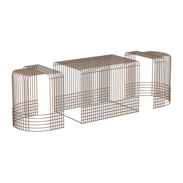 Zuo Modern Pitch Coffee Table, Set, 3-Piece, Bronze