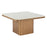 Zuo Modern Cher Coffee Table, White/Brass