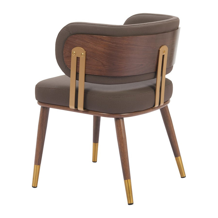Zuo Modern Brew Dining Chair, Brown/Walnut