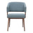 Zuo Modern Poise Dining Chair, Azure Gray/Walnut
