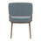 Zuo Modern Poise Dining Chair, Azure Gray/Walnut