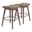 Zuo Modern Divat BarStool Set of 2, Taupe/Walnut - 110330