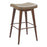 Zuo Modern Divat BarStool Set of 2, Taupe/Walnut