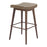 Zuo Modern Divat BarStool Set of 2, Taupe/Walnut