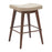 Zuo Modern Divat Counter Stool Set of 2, Beige/Walnut