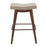 Zuo Modern Divat Counter Stool Set of 2, Beige/Walnut