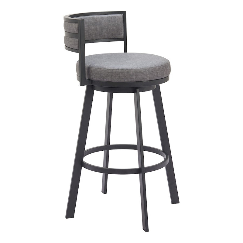 Zuo Modern Gimsby Swivel BarStool, Gray