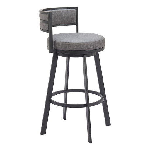 Zuo Modern Gimsby Swivel BarStool, Gray