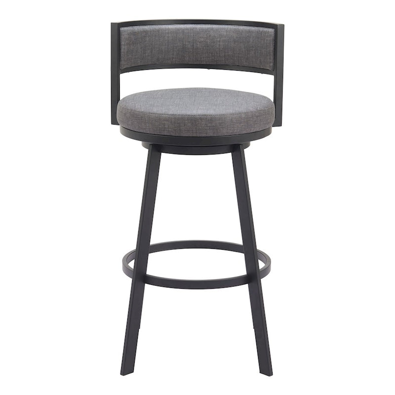 Zuo Modern Gimsby Swivel BarStool, Gray