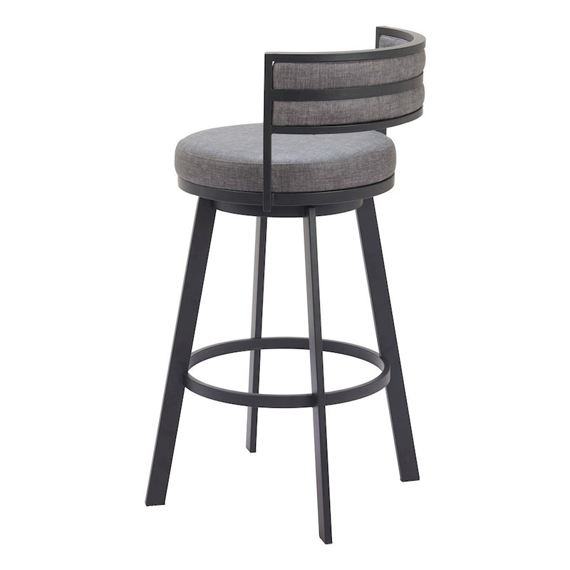 Zuo Modern Gimsby Swivel BarStool, Gray