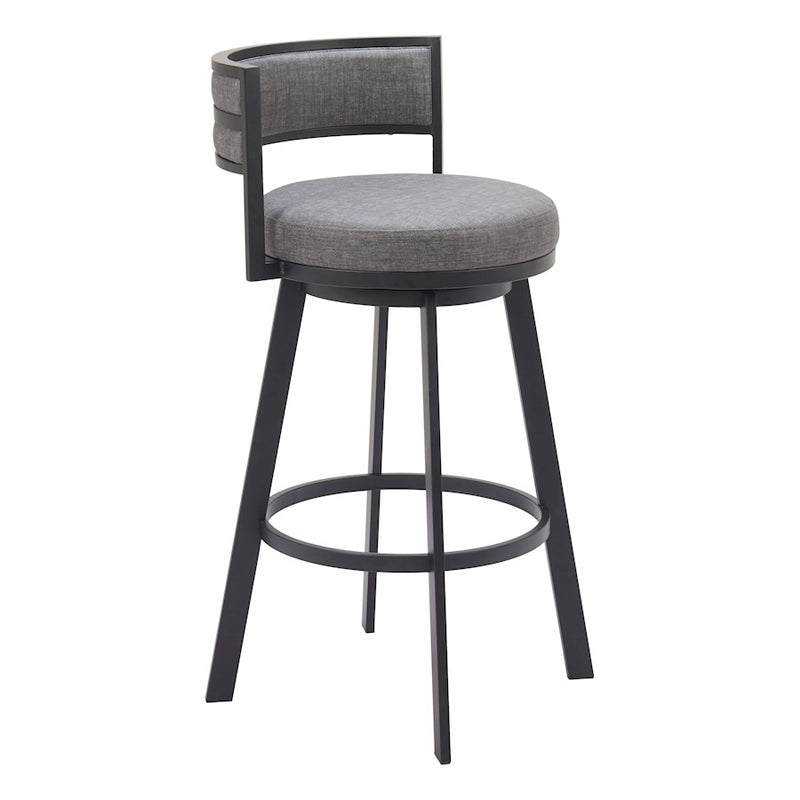 Zuo Modern Gimsby Swivel BarStool, Gray