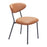 Zuo Modern Rorun Dining Chair Set of 4, Brown