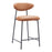 Zuo Modern Rorun Counter Stool Set of 2, Brown