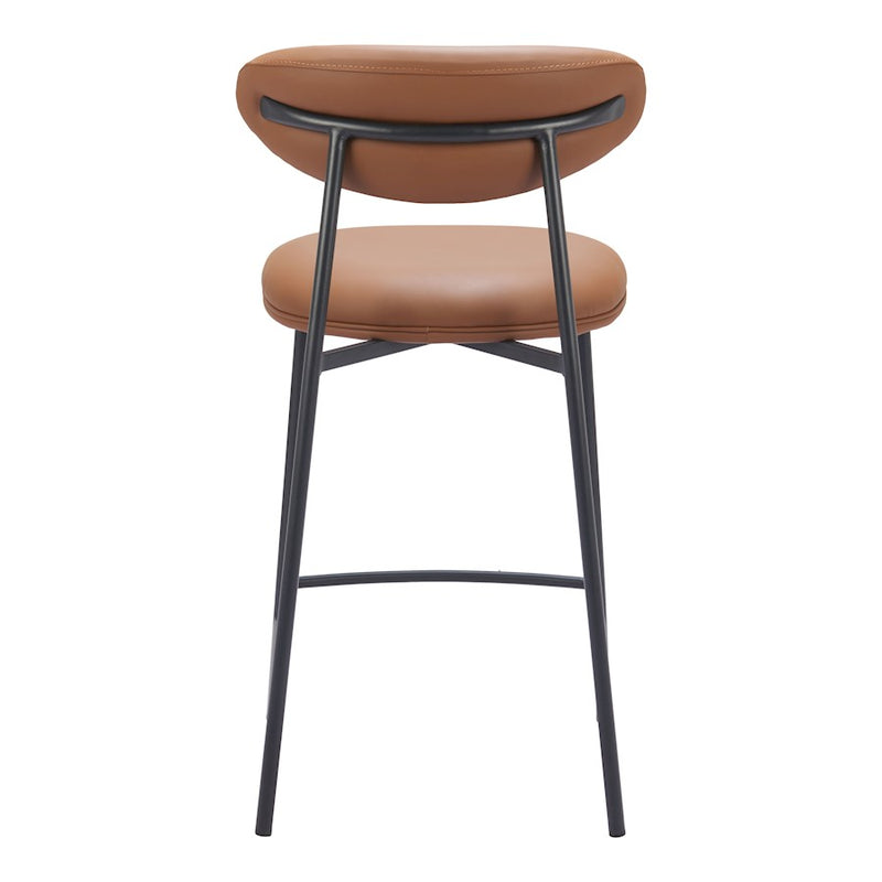 Zuo Modern Rorun Counter Stool Set of 2, Brown