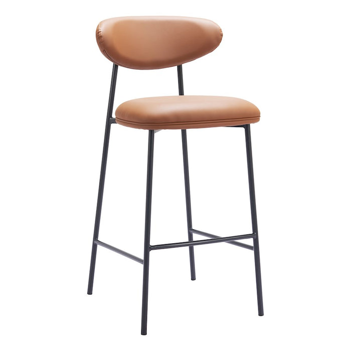 Zuo Modern Rorun BarStool Set of 2, Brown