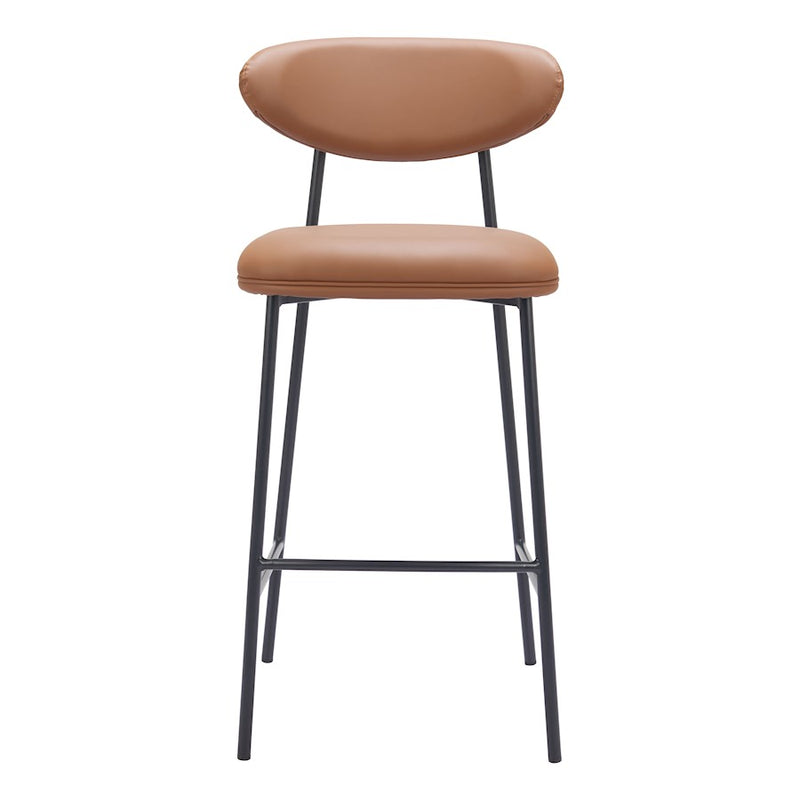 Zuo Modern Rorun BarStool Set of 2, Brown