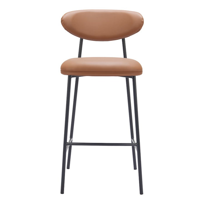 Zuo Modern Rorun BarStool Set of 2, Brown
