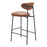 Zuo Modern Rorun BarStool Set of 2, Brown