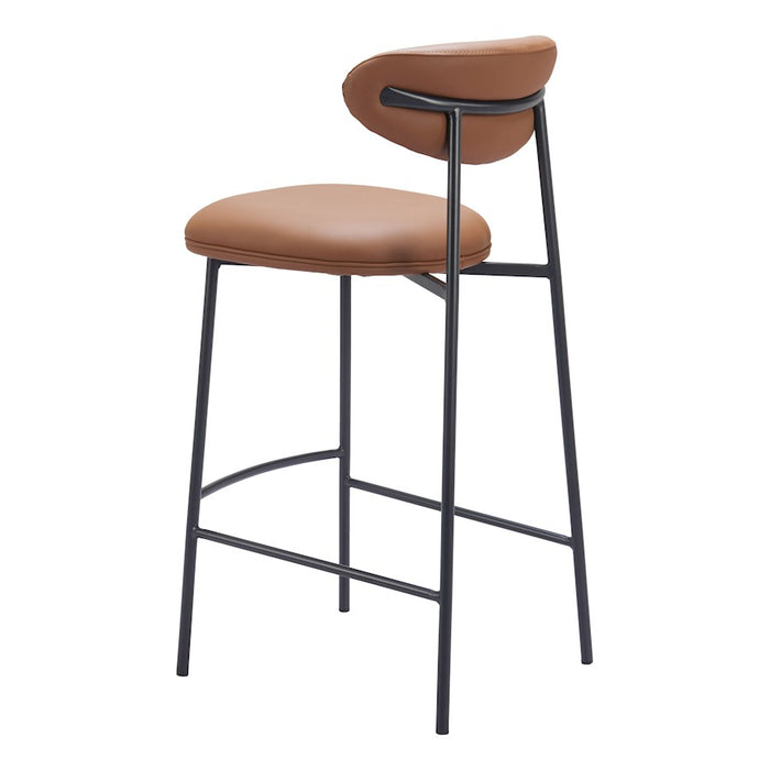 Zuo Modern Rorun BarStool Set of 2, Brown