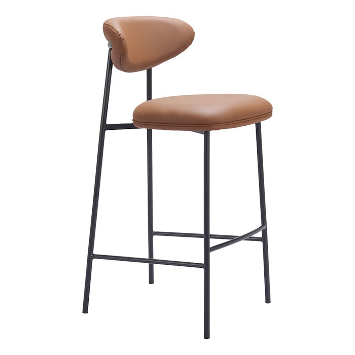 Zuo Modern Rorun BarStool Set of 2, Brown