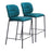 Zuo Modern Plat Counter Stool Set of 2, Green - 110340