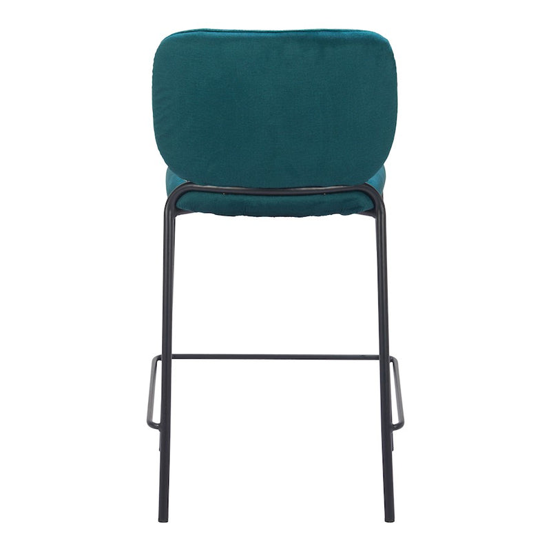 Zuo Modern Plat Counter Stool Set of 2, Green