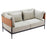 Zuo Modern Stirbe Loveseat, Gray