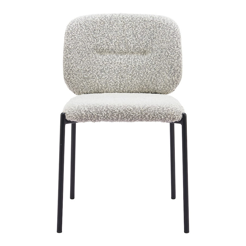 Zuo Modern Plat Dining Chair Set of 2, Gray
