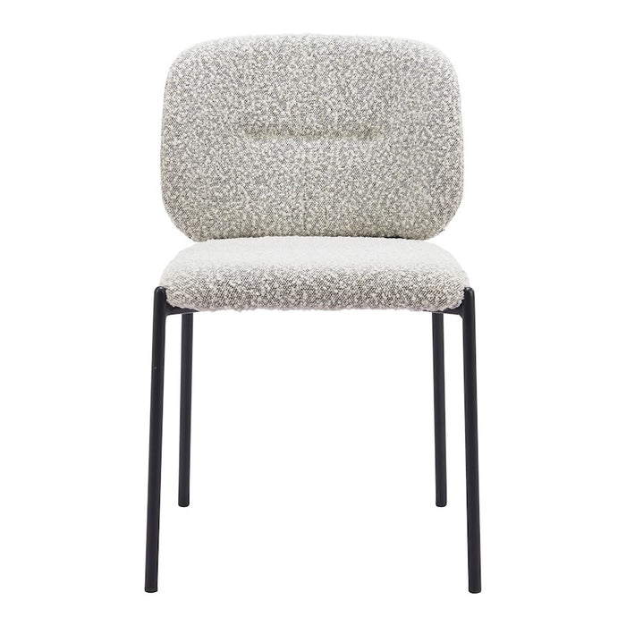 Zuo Modern Plat Dining Chair Set of 2, Gray