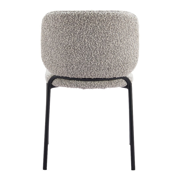 Zuo Modern Plat Dining Chair Set of 2, Gray